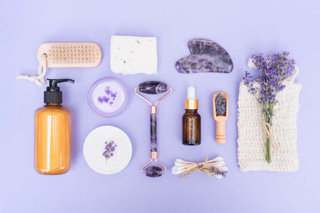 a kit made up of lavender products